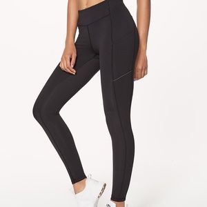 Lululemon Black Speed Up Tight Luxtreme 28" Sz 6